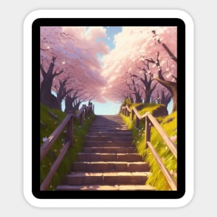 Serene - Cherry Blossom Stair Sticker